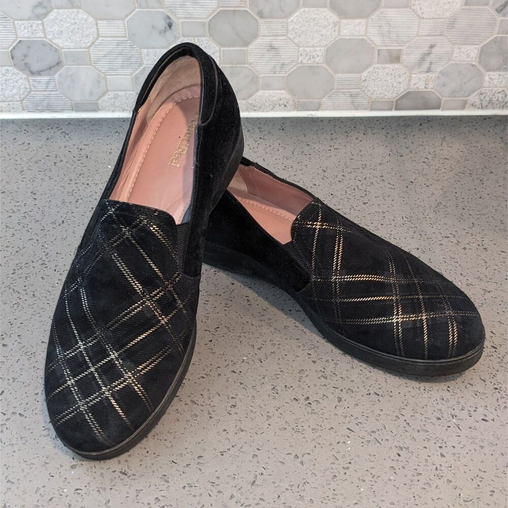 Beautifeel Suede Chunky Loafers Womens EU 39  US 8.5–9 Black Comfort Shoes